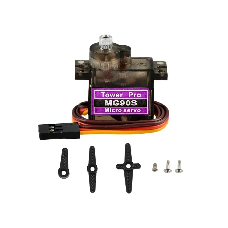 SG90/MG90S 9G Micro Digital Servo 180/360 Grad Starrflügel Getriebe – Bild 2