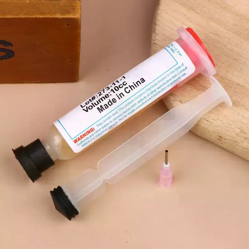 10 ml Flussmittel zum Löten mit flexibler Spitze, Spritze, Lötpaste, Flussmittel, Fettreparatur, Löten, keine