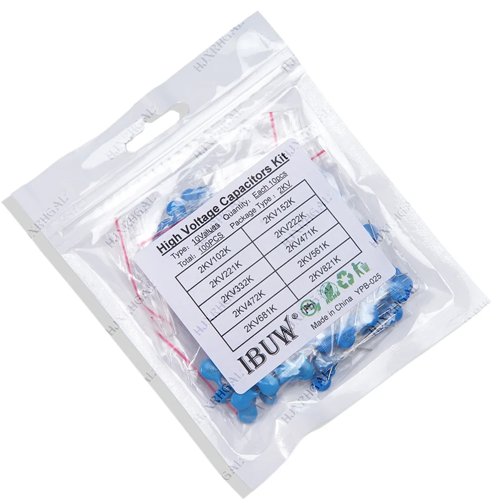 2KV hochspannung keramik kondensator Sortiment Kit 2KV (100 Stück) – Bild 5