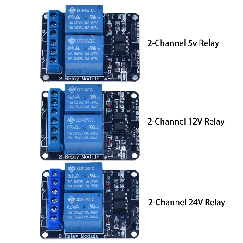 DC 5 V 12 V 24 V 1 2 4 6 8-Kanal-Relaismodul-Board-Abschirmung – Bild 3