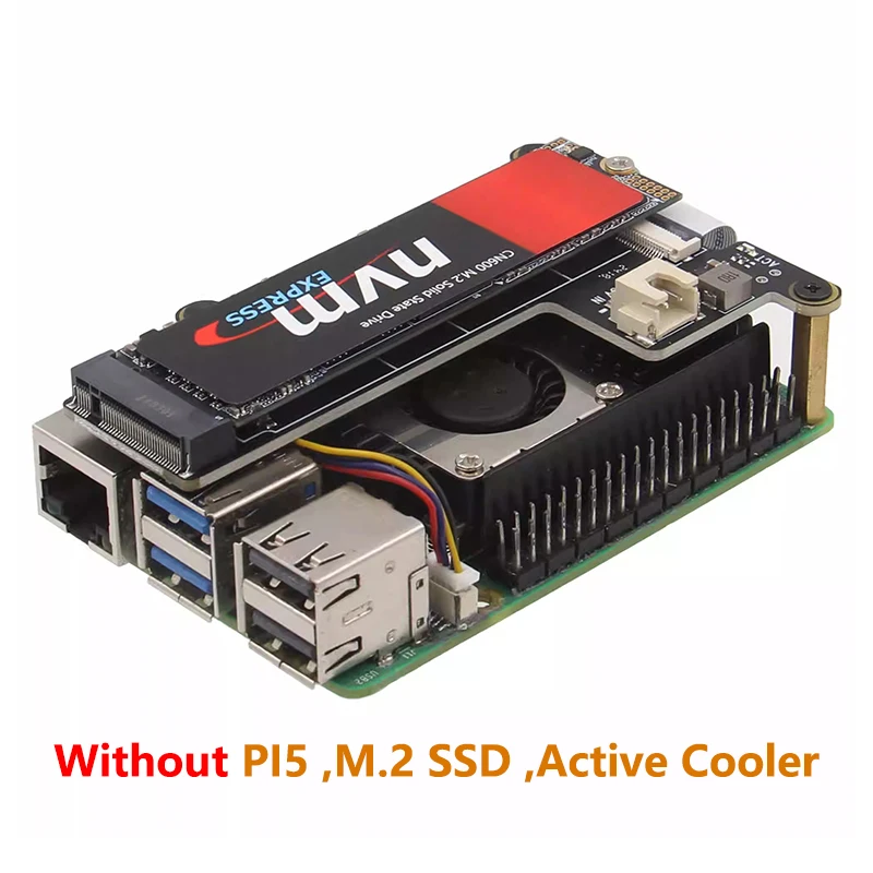Raspberry Pi 5 PCIE M.2 NVMe-Protokoll M.2 Solid State Drive – Bild 3