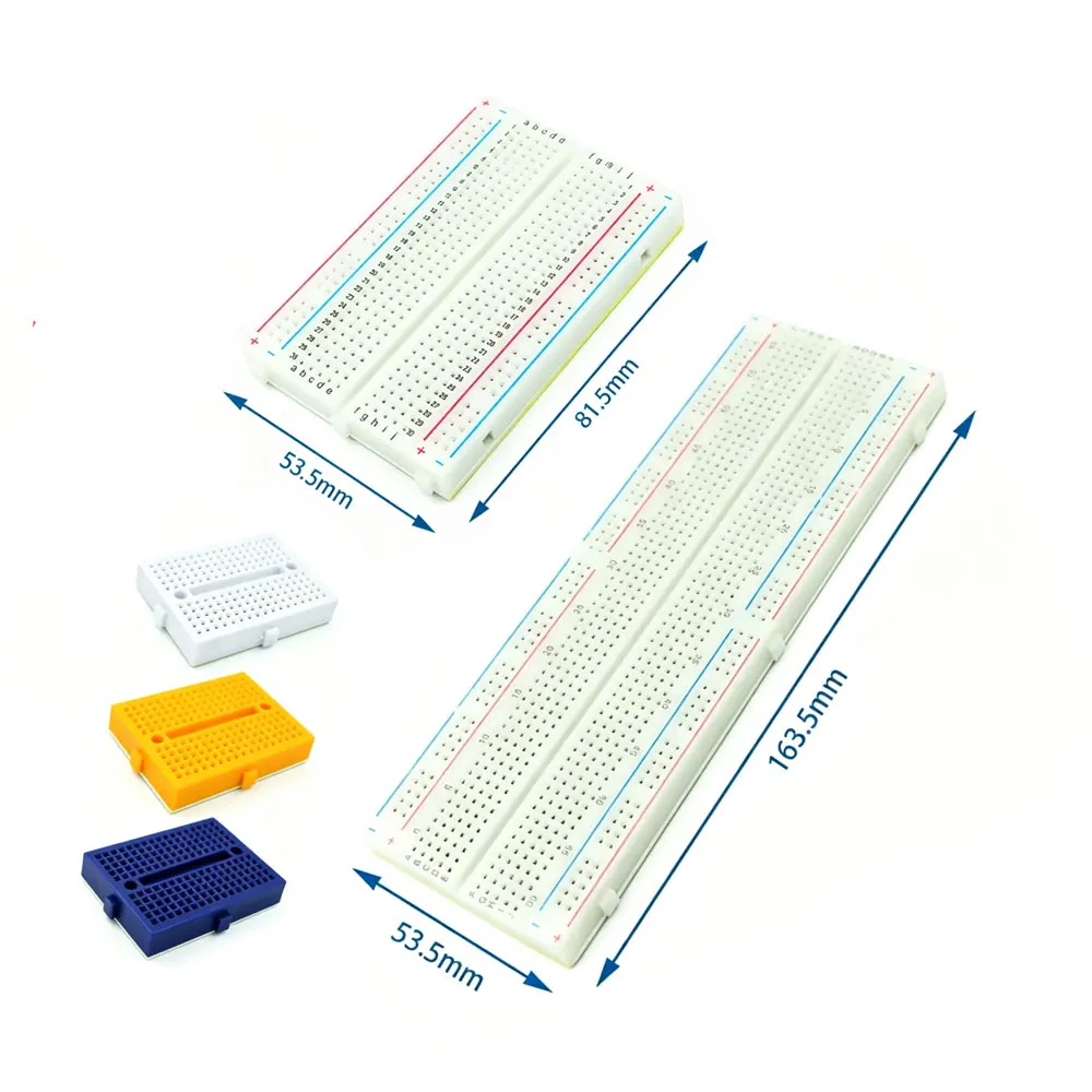 170 / 400 / 830 Lötfreie Steckplatten MB-102 BB-801 SYB-170 Prototyp Universal PCB Jumper Dupont Test