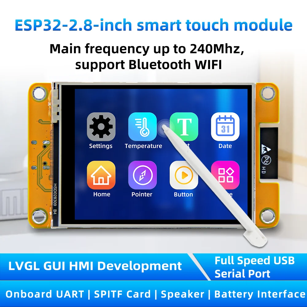 ESP32 Arduino LVGL WLAN Bluetooth Entwicklungsboard 2,8/3,2/3,5/4 Zoll – Bild 2