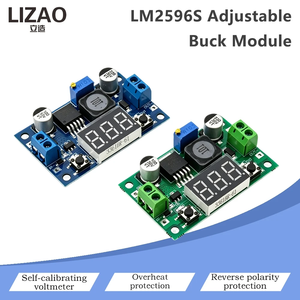 LM2596 LM2596S Digitales Voltmeter Einstellbares DC-DC Buck – Bild 2