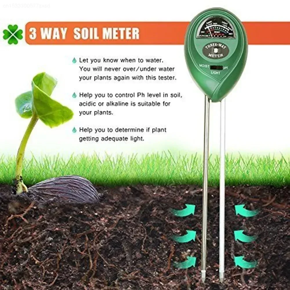 Bodenfeuchtesensor, Feuchtigkeitsmesser für Außenbereich, Blumen – Bild 2