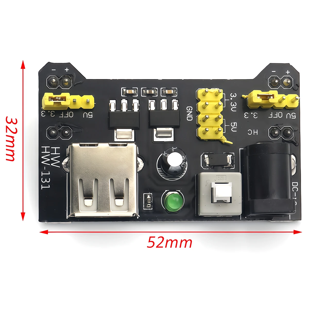 MB102 3,3V 5V Breadboard-Stromversorgungsmodul für Arduino-Board – Bild 3