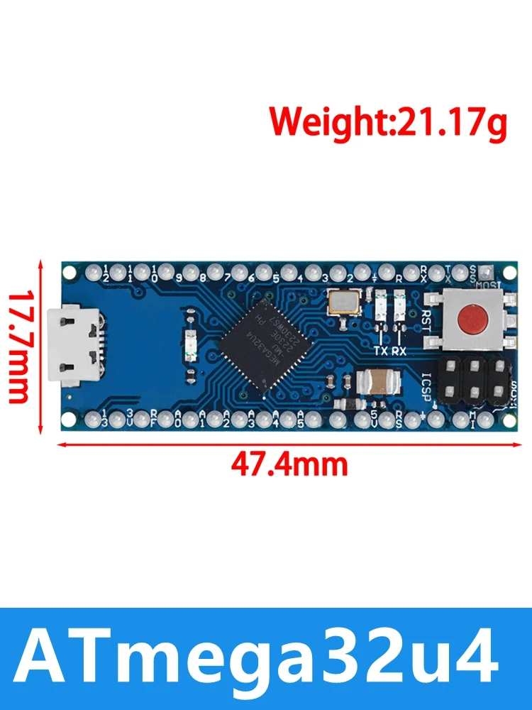ATmega32u4 5V 16Mhz Expansion Board Modul Für Arduino Micro Kompatibel Für Nano Ersetzen Pro Mini
