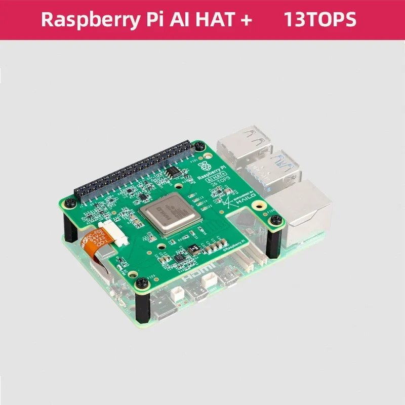 Raspberry Pi 5 Hailo-8 KI-Beschleuniger HAT 13 26 TOPS Intelligentes Hochleistungs-Industrielles