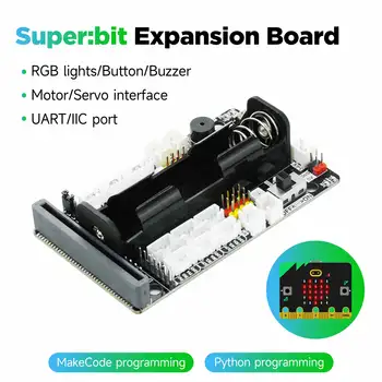Yahboom Superbit Microbit Expansion Board Kommt mit IIC UART Interface für BBC Micro:bit