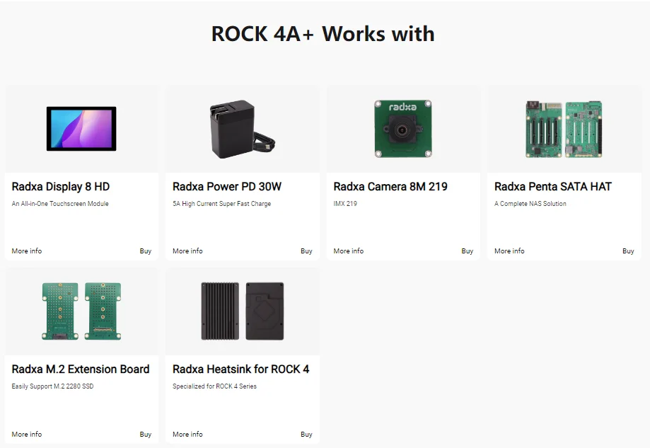 Radxa ROCK 4A+, Einplatinen-Computer, 6-Kern-CPU SBC, HDMI – Bild 6