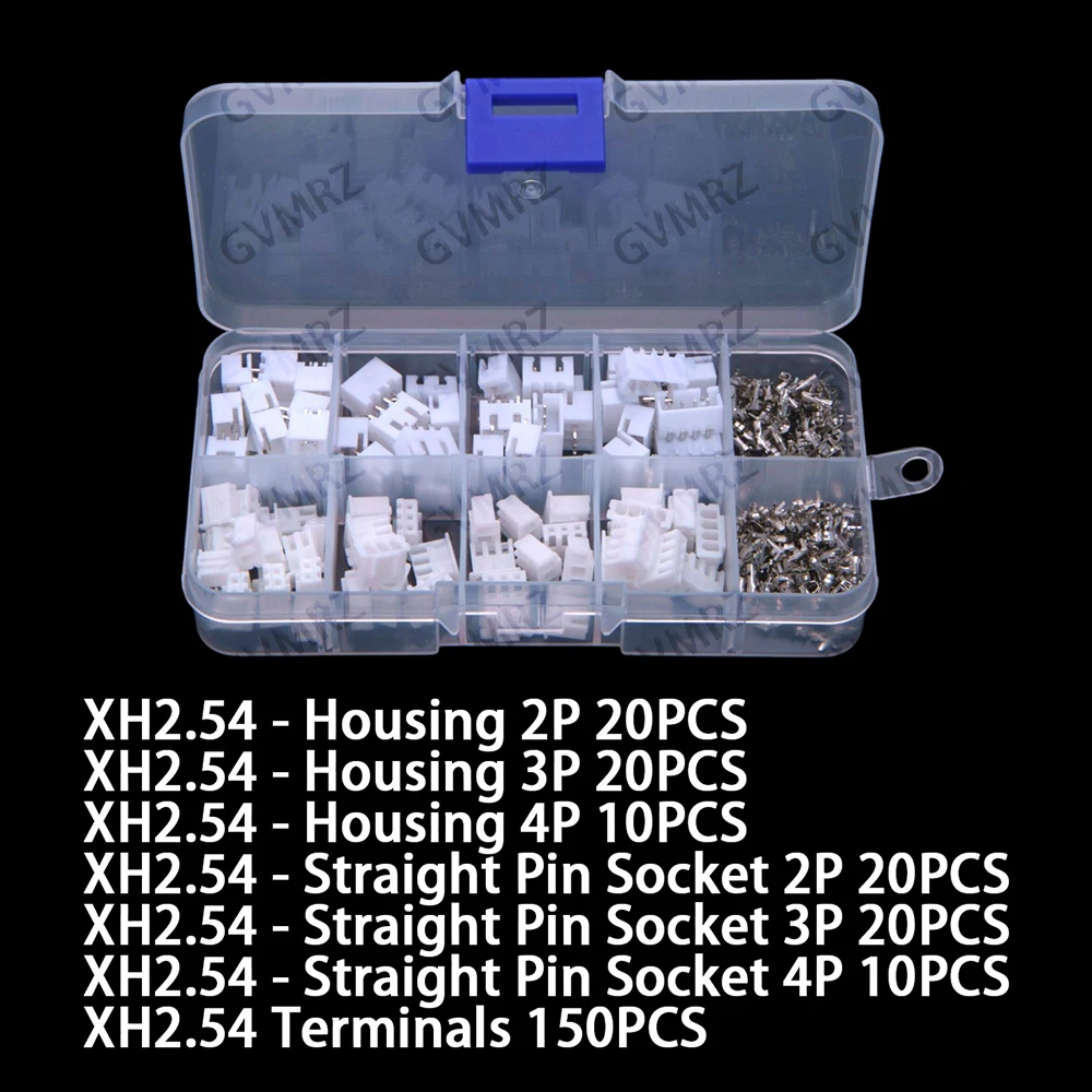 2P-4P 2P XH 2,54mm Rastermaß Anschlusskit Gehäuse (250 Stück) – Bild 6
