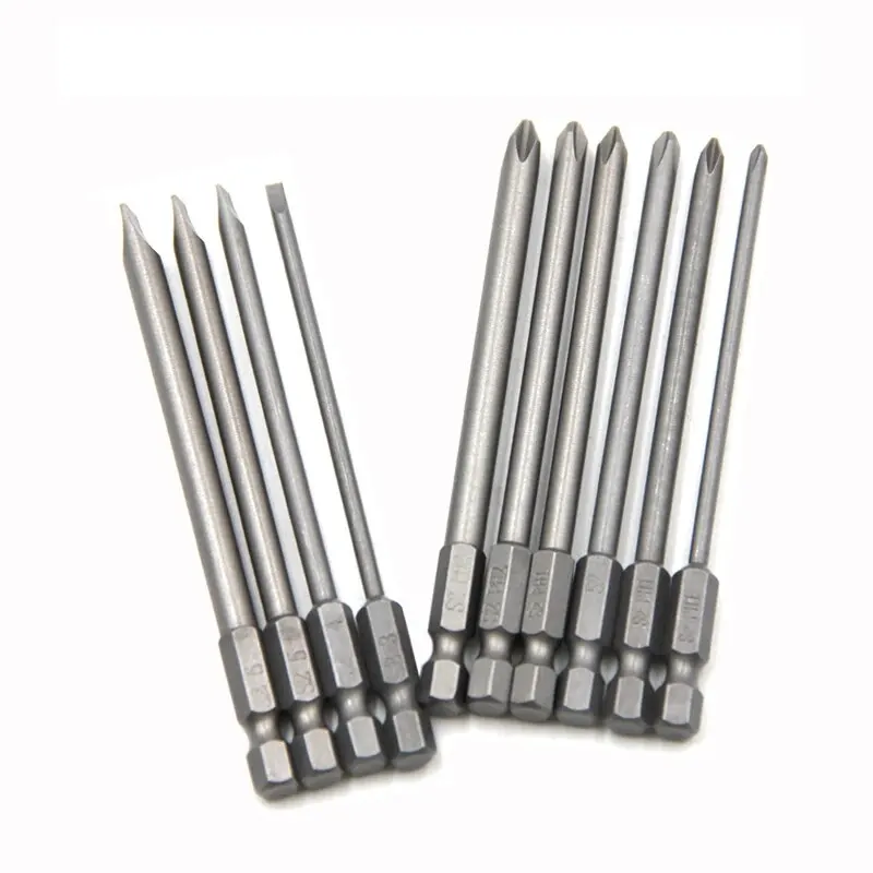 Kreuz 100mm Sechskantgriff Schraubendreher-satz Magnetische (10 Stück) – Bild 3