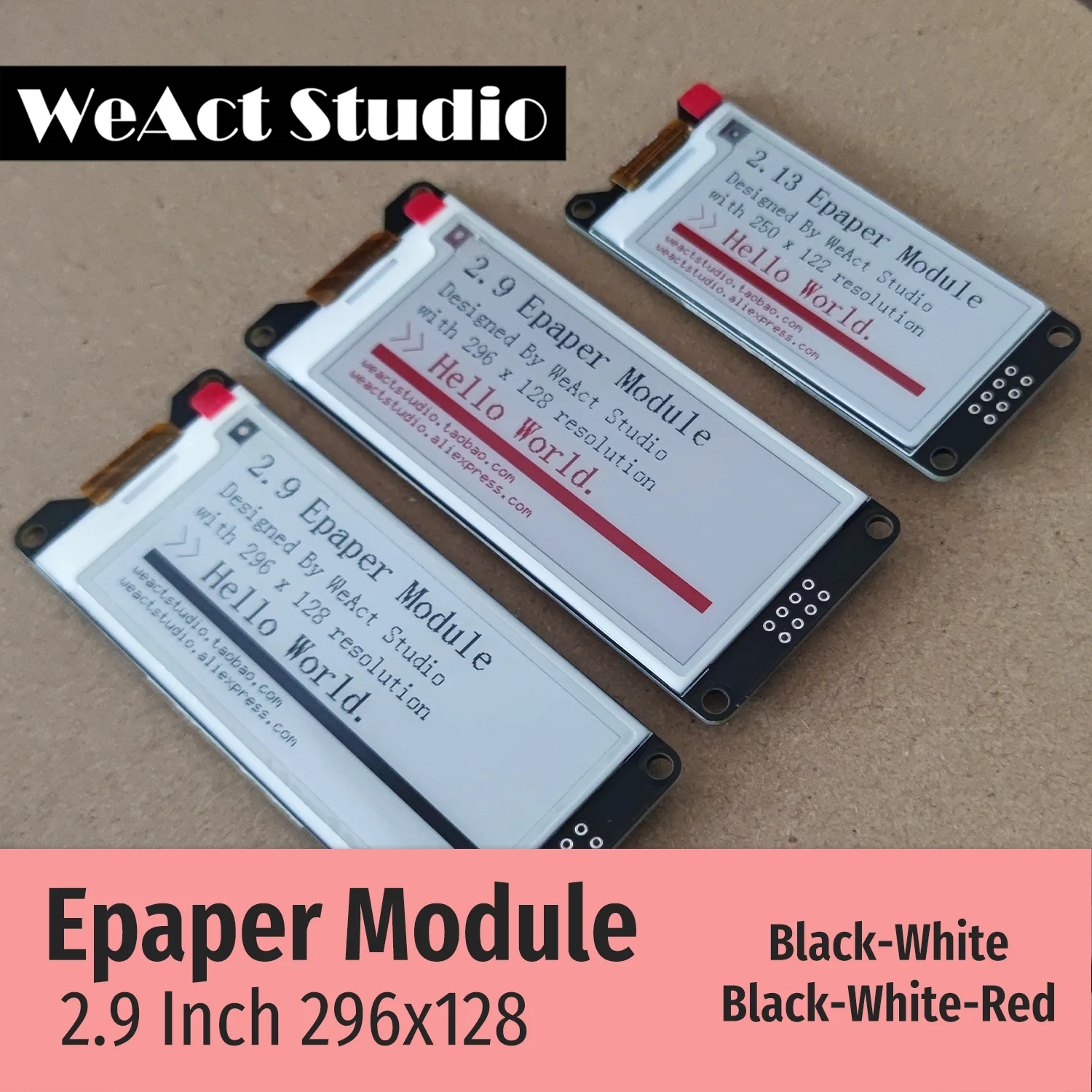 WeAct 2,9'' 2,13" 2,9 2,13 Zoll Epaper Modul E-Paper E-Ink EInk – Bild 3