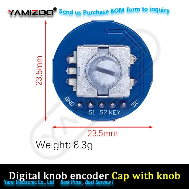 Rotary-Encoder-Modul für Arduino Brick Sensor Entwicklung Runder Audio-Drehpotentiometer-Knopf EC11
