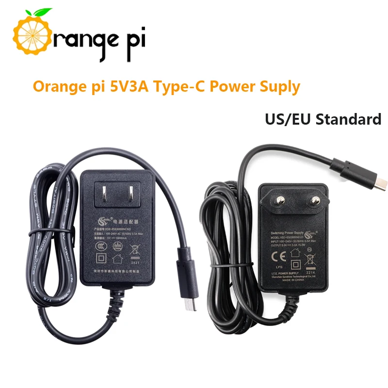 Orange Pi PC H3 1GB mit schwarz/weißem Gehäuse, 5V3A Typ-C – Bild 4