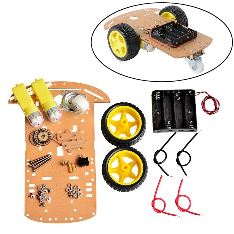 Smart Roboter Auto 2WD Motor Chassis/Tracing Fernbedienung Zwei-rad – Bild 2