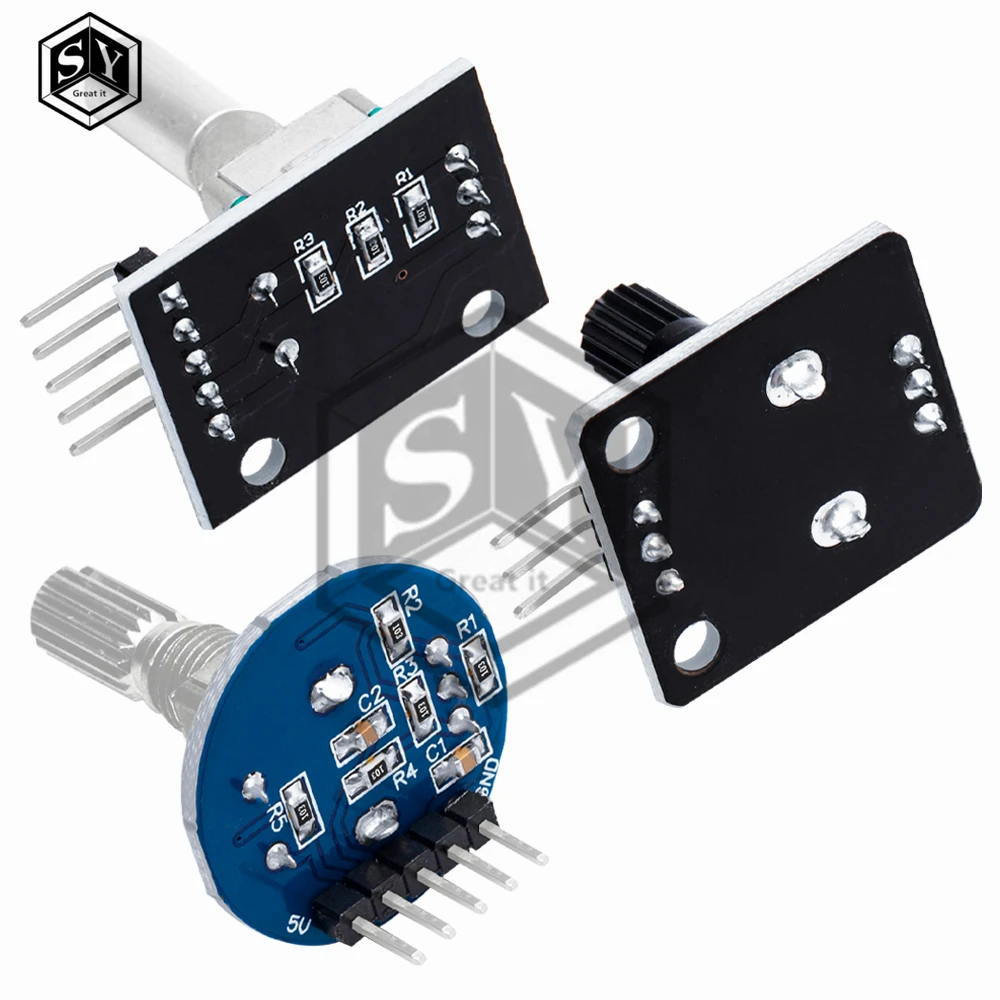 360-Grad-Drehgebermodul Drehpotentiometer Analoges Knopfmodul – Bild 3