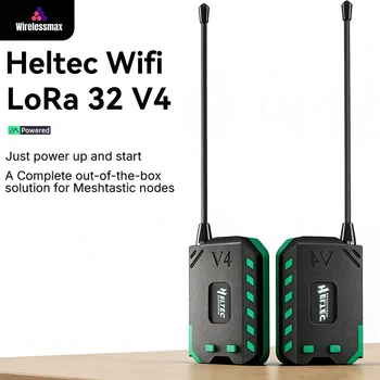 Heltec V4 ESP32 LoRa 32 Entwicklungsboard Meshtastic Kit mit Heltec V4 Gehäuse Antenne ESP32-S3 SX1262