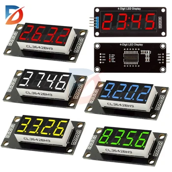 TM1637 0,56 zoll 5V 4 Bit LED Digital Rohr Display 7 Segmente Rot Grün Blau Gelb weiß LED Modul Bord