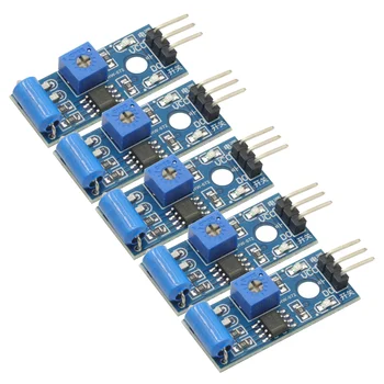 SW-420 Vibrationssensormodul SW420 Vibrationsschalter Alarmsensormodul für Arduino (5 Stück)