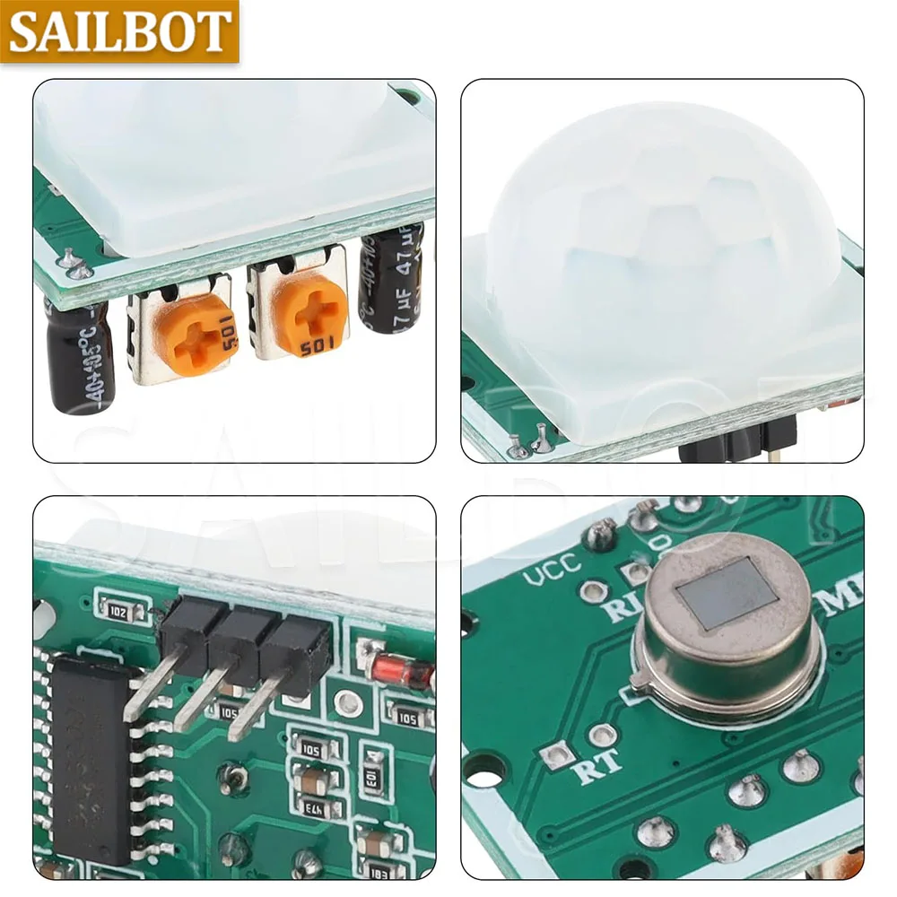 HC-SR501 PIR-Infrarotsensor, IR-Pyroelektrisches – Bild 4