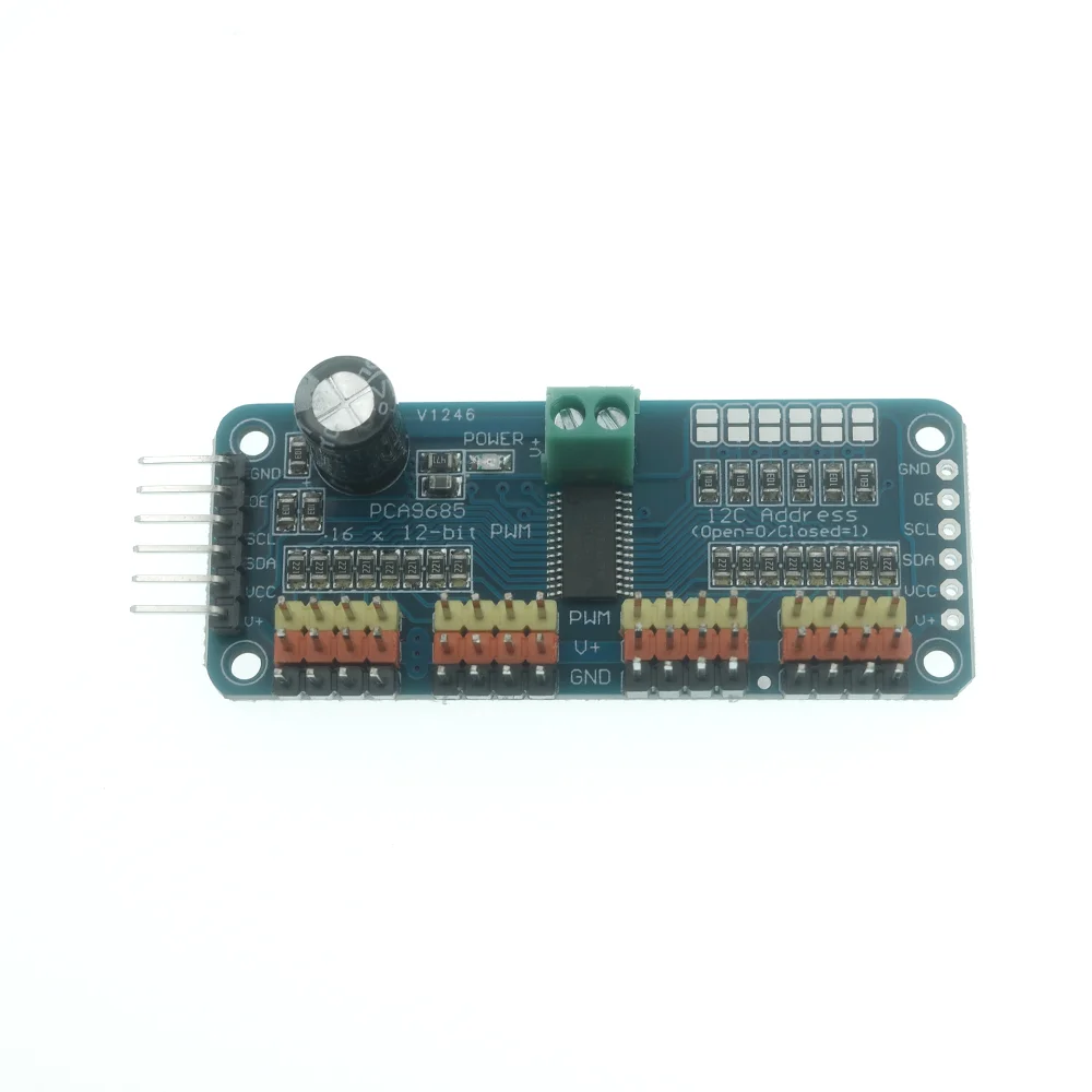 PCA9685PW 16-Kanal 12-Bit PWM Servo Shield Treiber I2C Schnittstelle – Bild 3