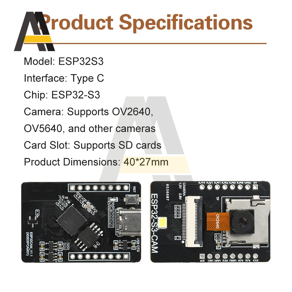 ESP32 S3 CAM OV2640 Kameramodul ESP32-S3 WLAN Bluetooth – Bild 3
