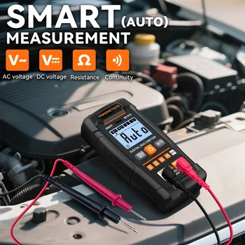 MT01S Digitalmultimeter 4000 Zählungen Smart Auto-Range AC/DC Spannungswiderstand Kontinuitätstest