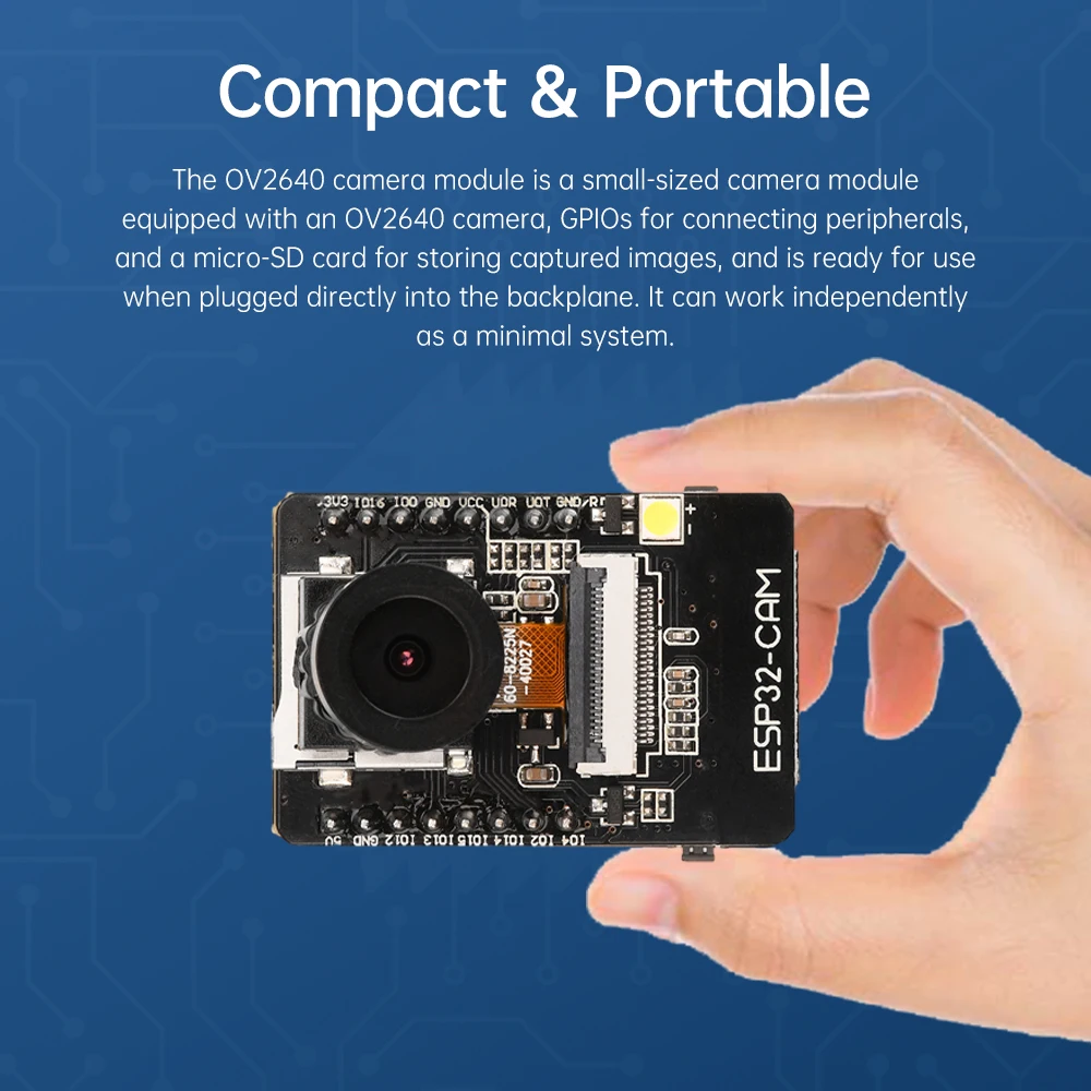 ESP32-CAM wifi bluetooth entwicklungs board onboard ov2640/ov3660 – Bild 5