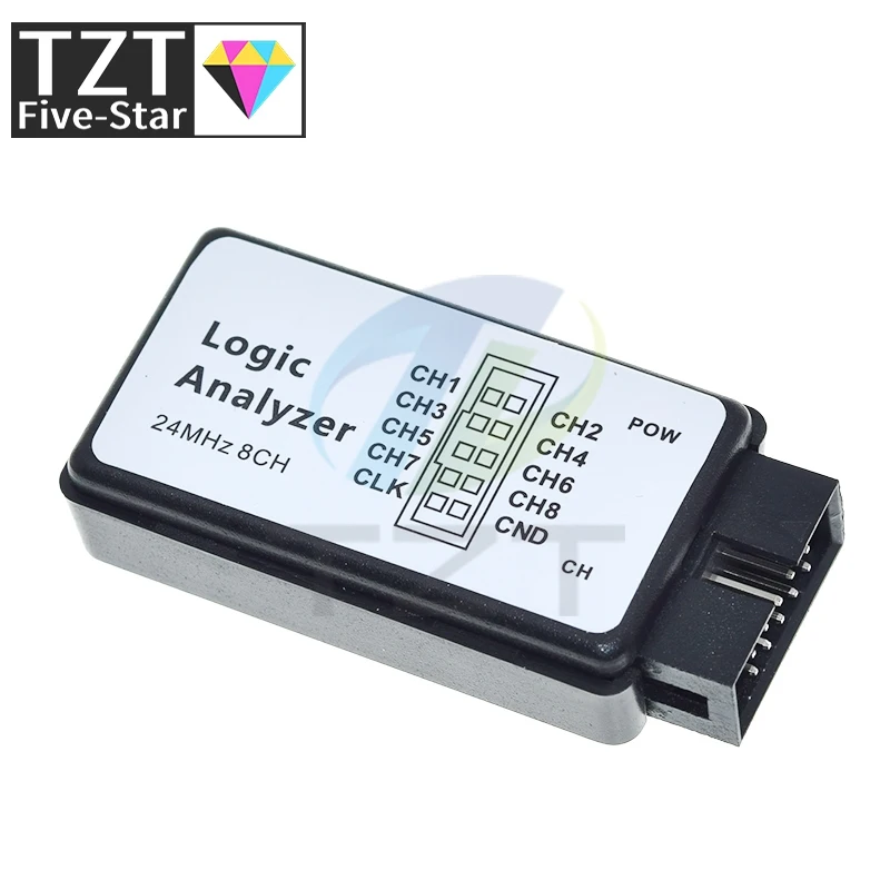USB Logic Analysator 24MHz 8 Kanal 24M/sekunden Logic Analysator – Bild 6