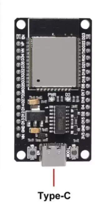 ESP32 Entwicklungsboard USB Typ-C CH340C Chip WiFi Bluetooth Dual-Core – Bild 3