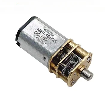 DC 3,6 V Metallgetriebemotor 230 U/min langsame Geschwindigkeit Mikrogetriebe Untersetzungsgetriebe N20