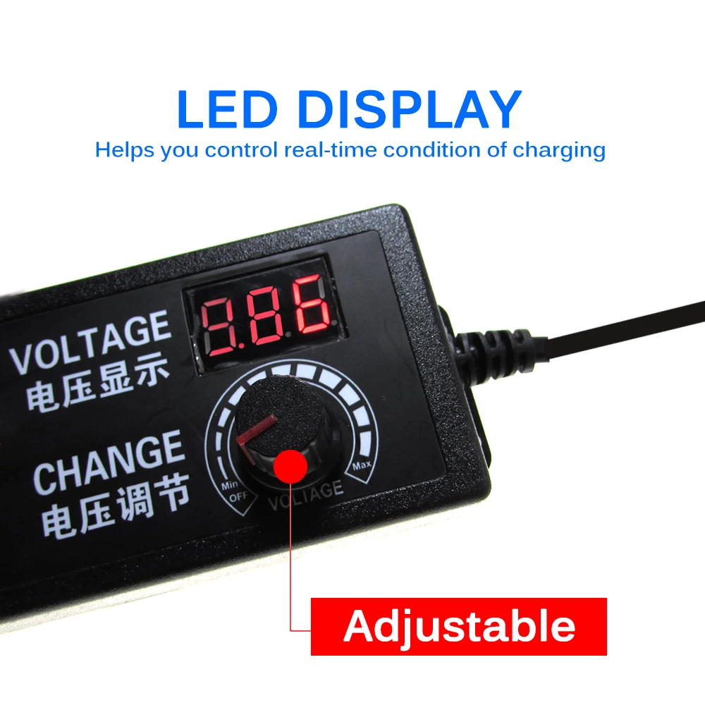 AC DC 3V 5V 9V 12V 24V 36V Netzteil Adapter 1A 2A 3A 5A 10A Transformatoren 220V zu 12V Netzteil Einstellbare