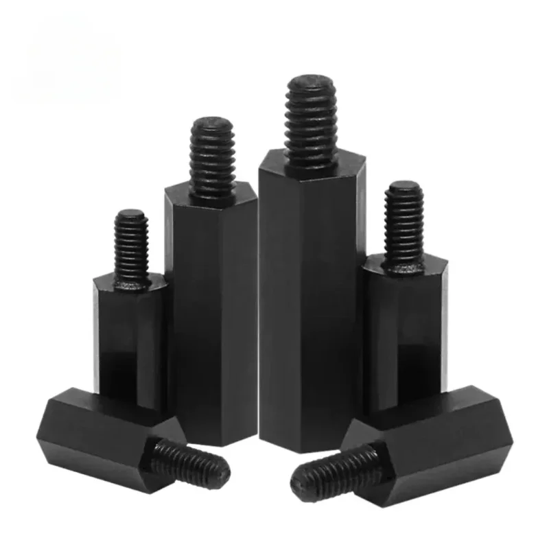M2 M2.5 M3 M4 Schwarze Nylon-Sechskant-Abstandshalter – Bild 2
