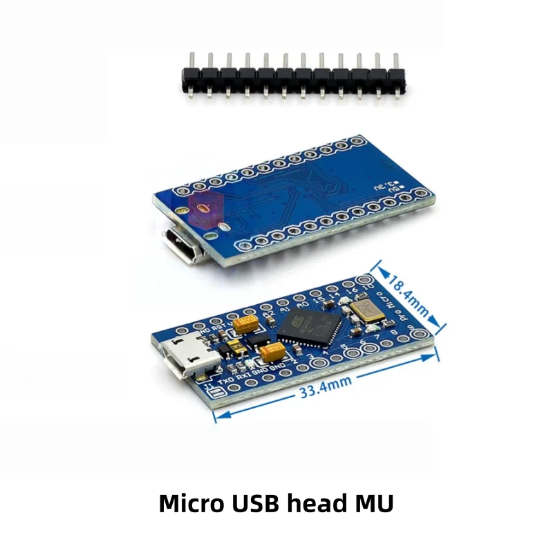 Pro Micro verwendet den Atmega32U4 mit integriertem USB zur Programmaktualisierung und verfügt über ein 5V/16M