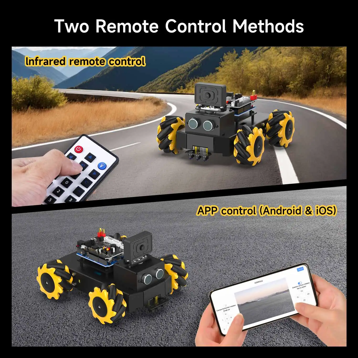 Yahboom UNO R3 Smart Robot Car Kit Roboduino V2 Mit ESP32 WiFi Kamera – Bild 4