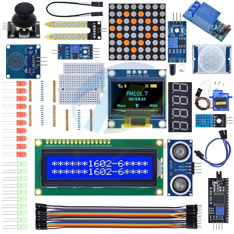 UNO R3-Kit-Modulsensor mit 0,96 Zoll OLED 1602 LCD-Display, Relais – Bild 4