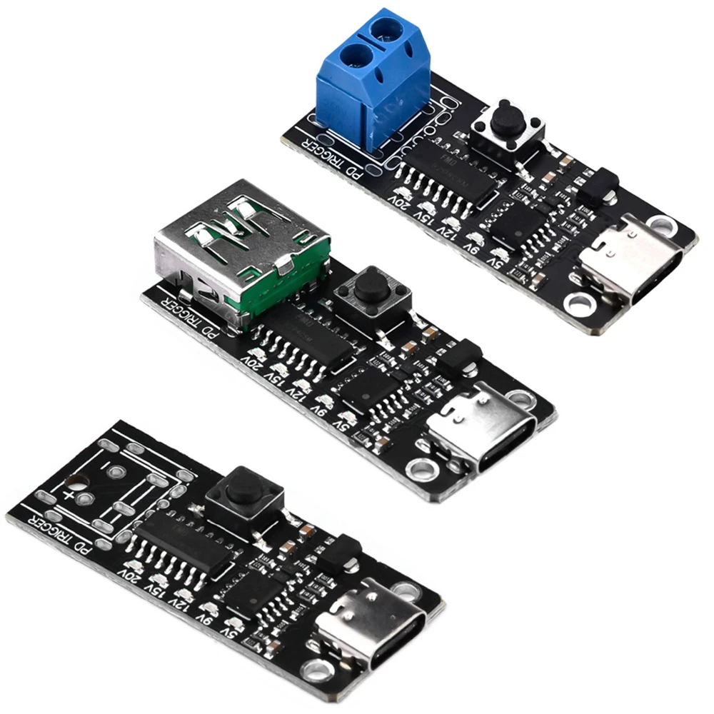 100W 5A USB-C Schnellladungs-Trigger-Board-Modul PD/QC Decoy-Board Schnellladungs-USB Typ-C PD 2.0 3.0 Power