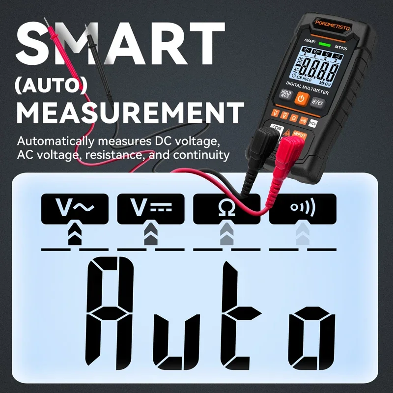 MT01S Digitalmultimeter 4000 Zählungen Smart Auto-Range AC/DC – Bild 4