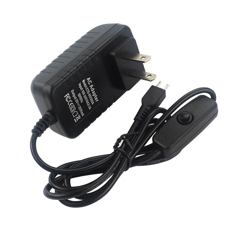 5 v 3a eu us au uk Netzteil adapter mit Schalter knopf Netzteil – Bild 3