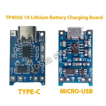 TP4056 Typ-C Micro USB 18650 1A Lithium-Batterie Ladeplatine Modul Schnittstelle Ladeschutz 2-in-1