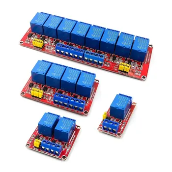 Relais modul 1 2 4 8 Kanal 5V Relais Modul Board Schild mit Optokoppler Unterstützung High und Low Level