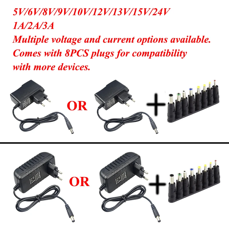 Netzteil 12V 24V AC 220V 110V ZU DC 5V 6V 8V 9V 12V 13V 15V 24V – Bild 4