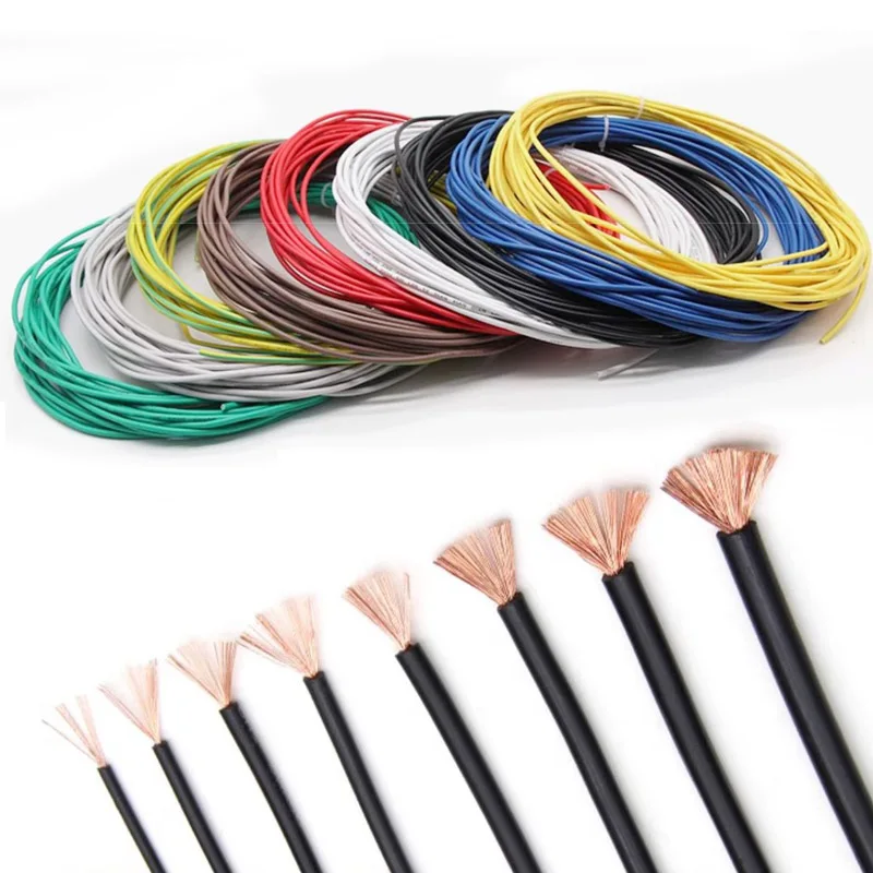 Mehrfarbiger elektrischer Draht, 14, 16, 18, 20, 22 AWG, flexibles – Bild 4