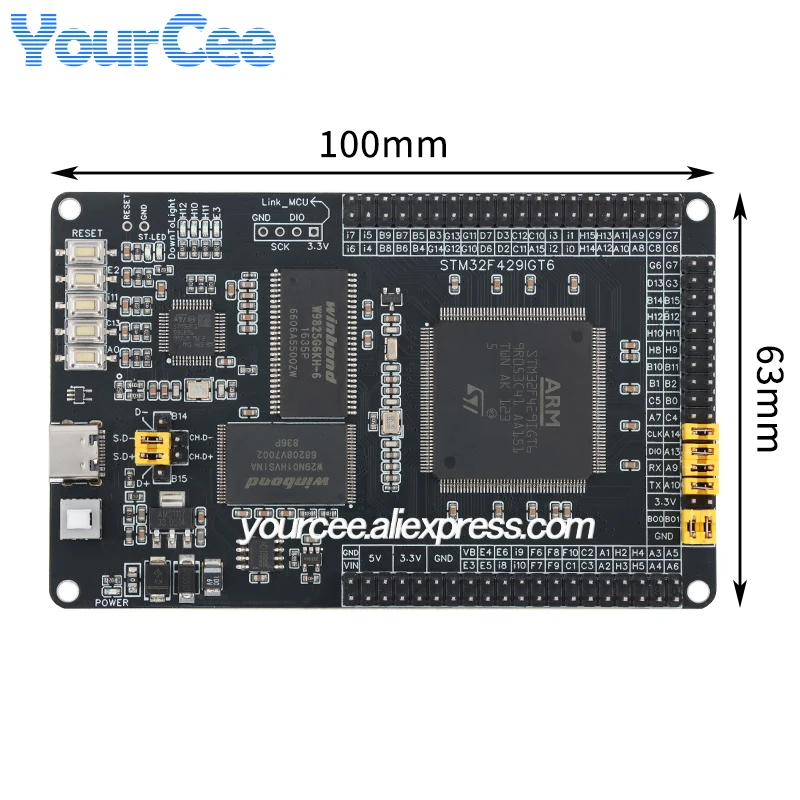 STM32F429IGT6 STM32-Kern-Entwicklungssystem Lernboard-Modul – Bild 3