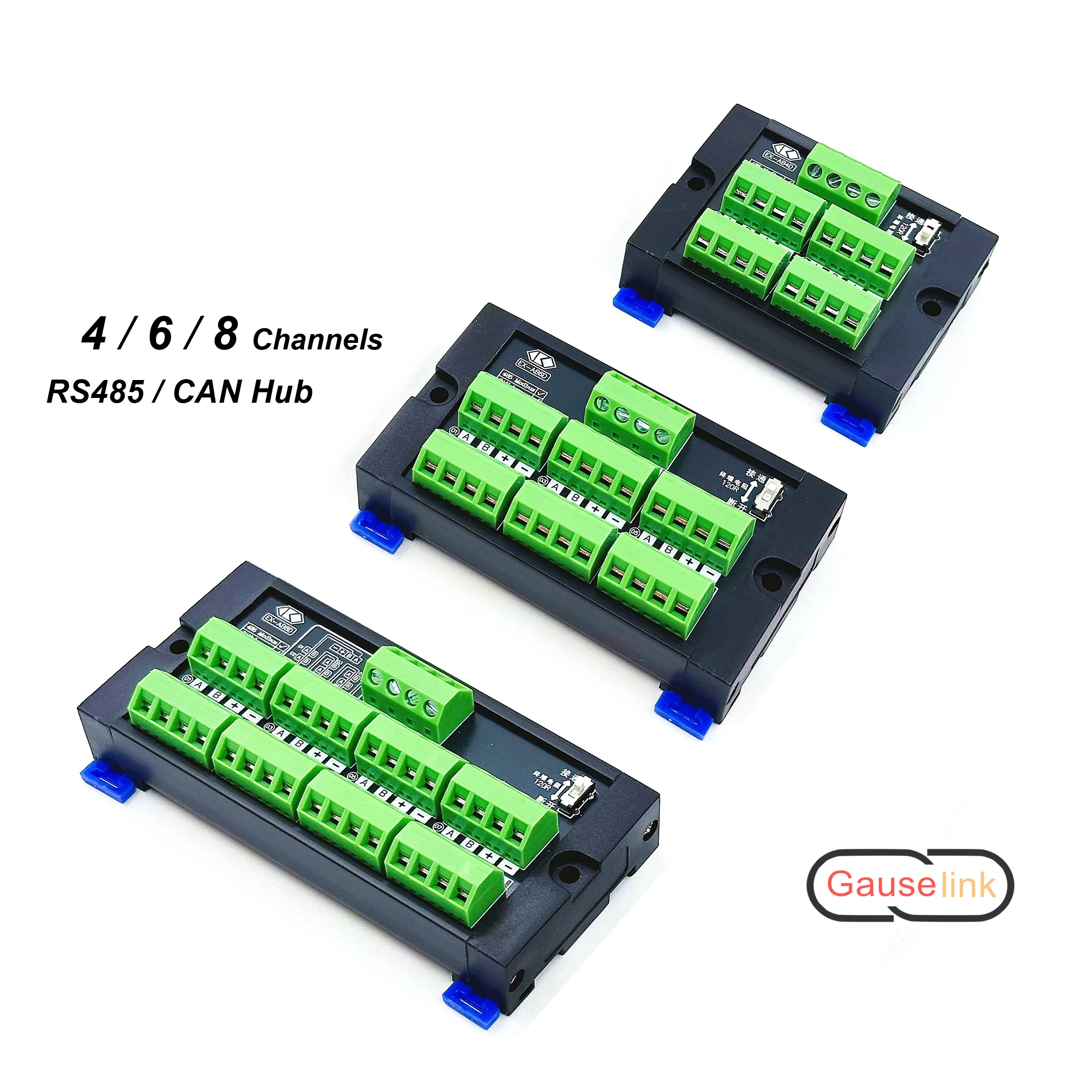 RS485 CAN Modbus RTU Klemmenblock-Hub 4/6/8 Kanal Schraubkontakt – Bild 6