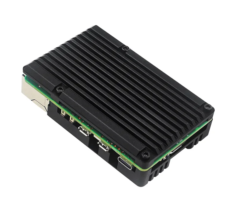Dual-Lüfter Aluminiumgehäuse für Raspberry Pi 5 Passive Kühlung – Bild 3