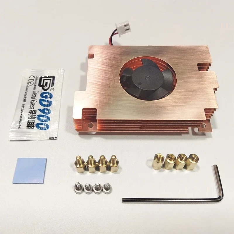 Orange Pi 5 Max/5 Ultra-Kupfergehäuse mit Lüfter, aktiver Kühler – Bild 2