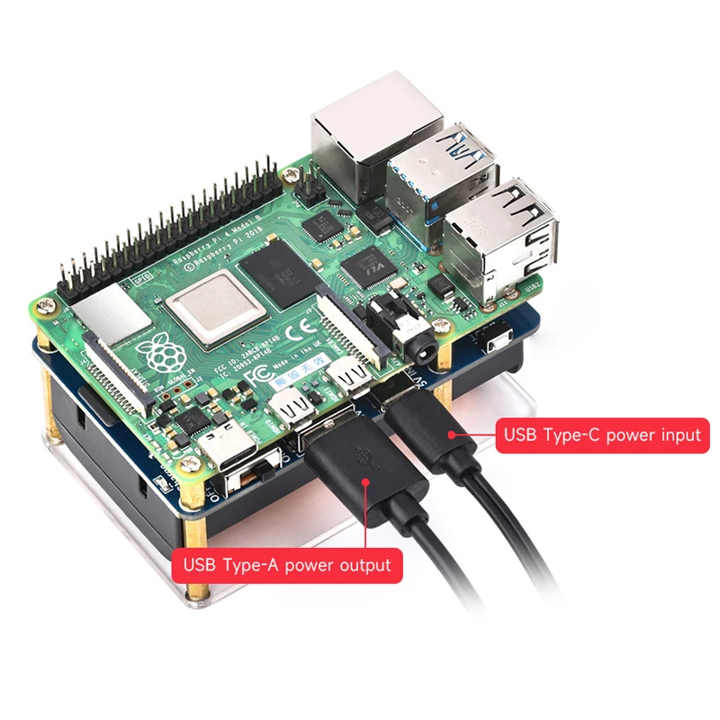 Raspberry Pi 4 3 UPS HAT Unterstützt 21700 Li-Akku 5V – Bild 4