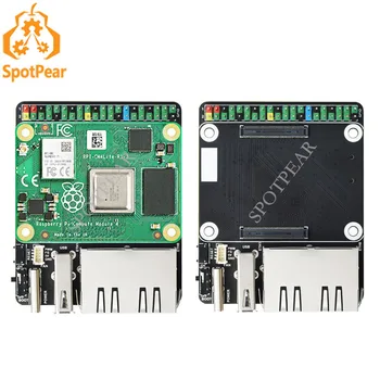 Raspberry Pi Rechen Modul 4 CM4 IO Board Dual Gigabit Ethernet Mini Open-source-Router Bord